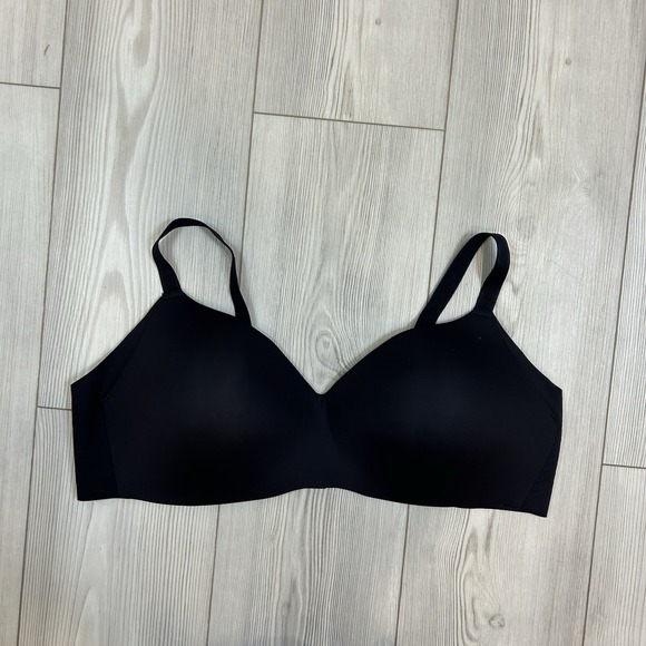 KNIX Wing Woman Contour Wireless T-Shirt Bra Size 48C Black Wire Free Adjustable - Picture 1 of 7